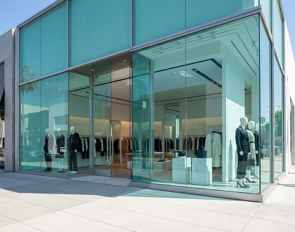 Homem segurando um rolo de película de controle solar ao lado de um barro branco