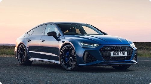 Carro de luxo azul