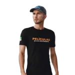Camiseta Preta - Películas de Alta performance
