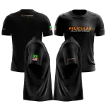 Camiseta Preta - Películas de Alta performance