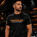 Camiseta Preta - Películas de Alta performance