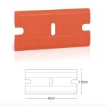 LAMINA PARA RATINHO DE PLASTICO LARANJA C/100 UN