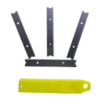LAMINAS DE CARBONO PARA RASPADOR DE ARQUITETURA C/ 10 UNI