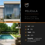 Película Sun Carbon Premium 45%