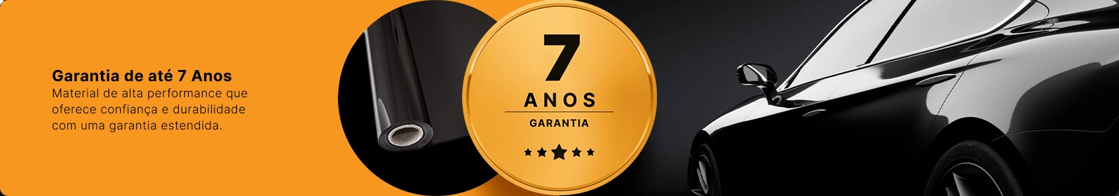 Película Sun Carbo Premium 35%: Garantia de até 7 anos