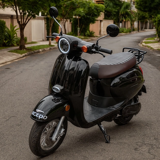 imagem ilustrativa de Scooter Elétrica virada para lado esquerdo