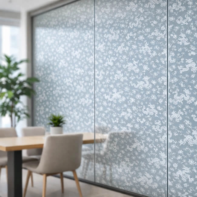 Imagem da pelicula_decorativa_dragão numa sala 