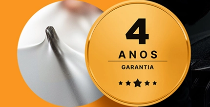 Banner de Garantia de 4 anos