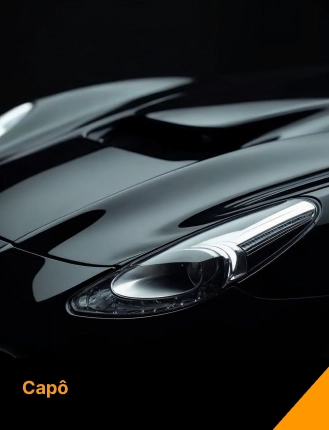 Capô porsche preto